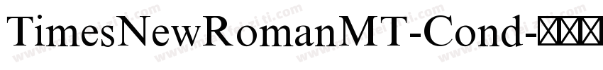 TimesNewRomanMT-Cond字体转换