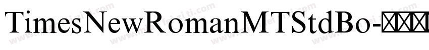 TimesNewRomanMTStdBo字体转换
