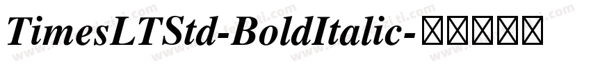 TimesLTStd-BoldItalic字体转换