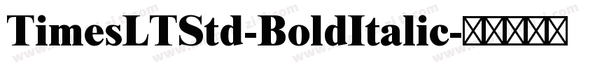 TimesLTStd-BoldItalic字体转换