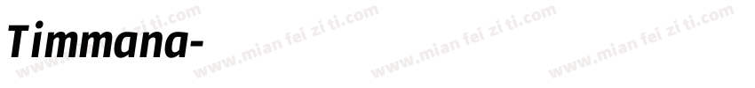 Timmana字体转换