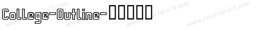 College-Outline字体转换