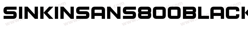 sinkinsans800blackital字体转换