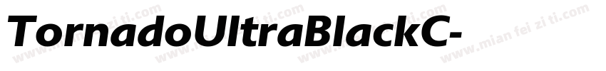 TornadoUltraBlackC字体转换