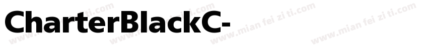 CharterBlackC字体转换