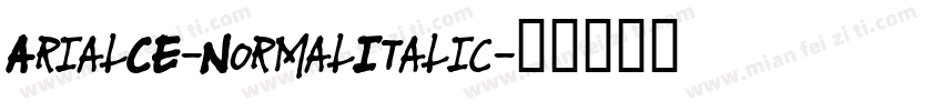 ArialCE-NormalItalic字体转换