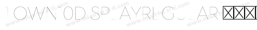 town10displayregular字体转换
