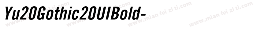 Yu20Gothic20UIBold字体转换