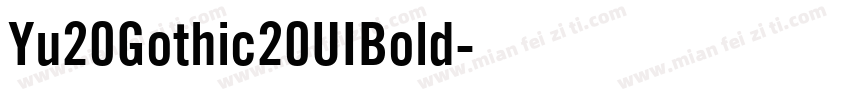 Yu20Gothic20UIBold字体转换