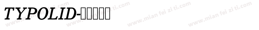 TYPOLID字体转换