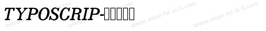 TYPOSCRIP字体转换