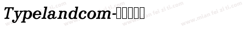 Typelandcom字体转换