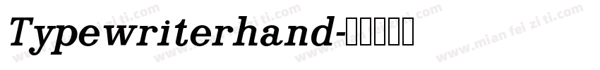 Typewriterhand字体转换