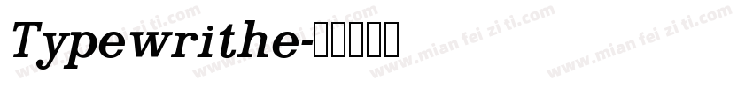 Typewrithe字体转换