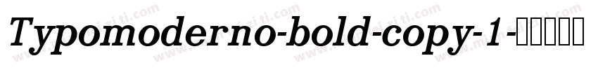 Typomoderno-bold-copy-1字体转换