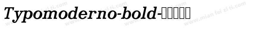 Typomoderno-bold字体转换