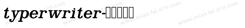 typerwriter字体转换