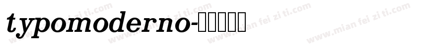 typomoderno字体转换