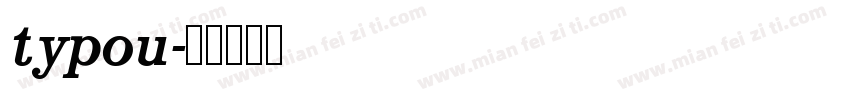 typou字体转换