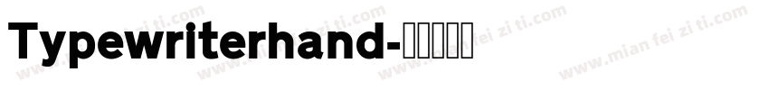 Typewriterhand字体转换