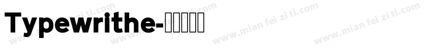 Typewrithe字体转换