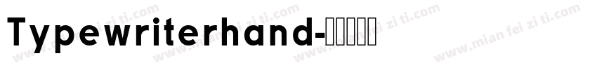 Typewriterhand字体转换