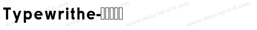 Typewrithe字体转换