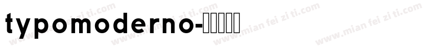 typomoderno字体转换