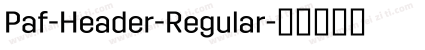 Paf-Header-Regular字体转换