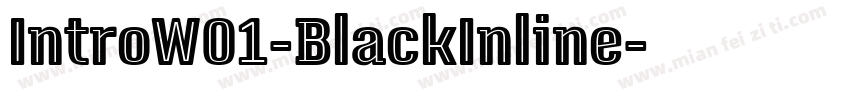 IntroW01-BlackInline字体转换