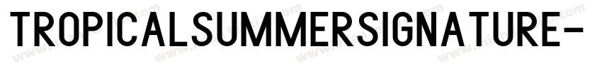 TropicalSummerSignature字体转换