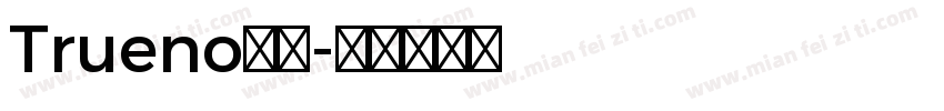 Trueno字体字体转换