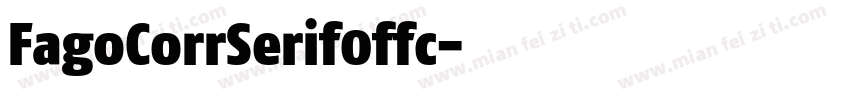 FagoCorrSerif0ffc字体转换