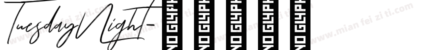 TuesdayNight字体转换