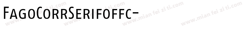 FagoCorrSerif0ffc字体转换