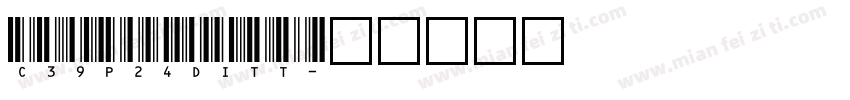 C39P24DITT字体转换