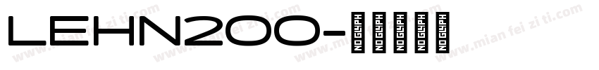 LEHN200字体转换
