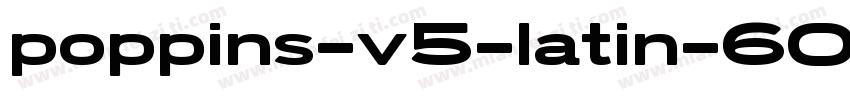 poppins-v5-latin-600字体转换