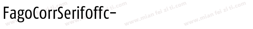 FagoCorrSerif0ffc字体转换
