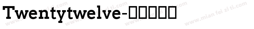 Twentytwelve字体转换