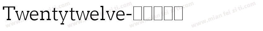 Twentytwelve字体转换