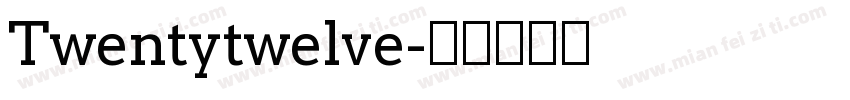 Twentytwelve字体转换
