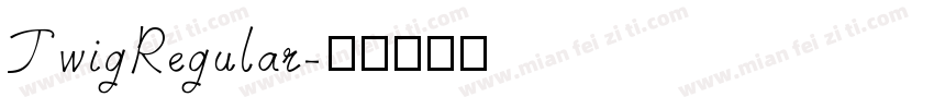 TwigRegular字体转换