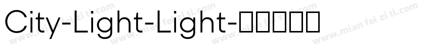City-Light-Light字体转换