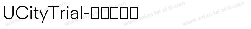 UCityTrial字体转换