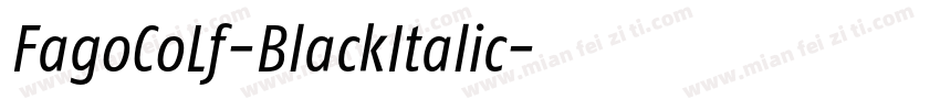 FagoCoLf-BlackItalic字体转换