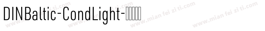 DINBaltic-CondLight字体转换