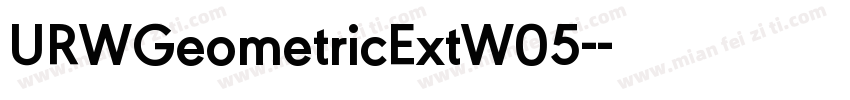 URWGeometricExtW05-字体转换