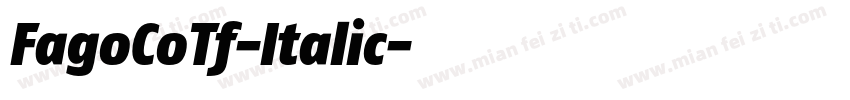 FagoCoTf-Italic字体转换