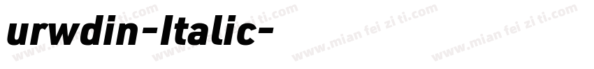 urwdin-Italic字体转换